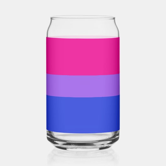 Bi Pride Blikvorm Glas (Achterkant)