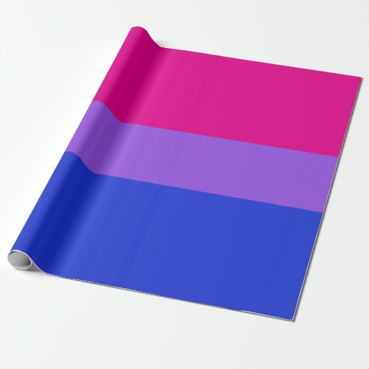 BI Pride Celebration Wrapping Paper Cadeaupapier (Uitgerold)