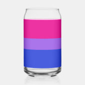 Bi Pride Cheers Blikvorm Glas (Achterkant)