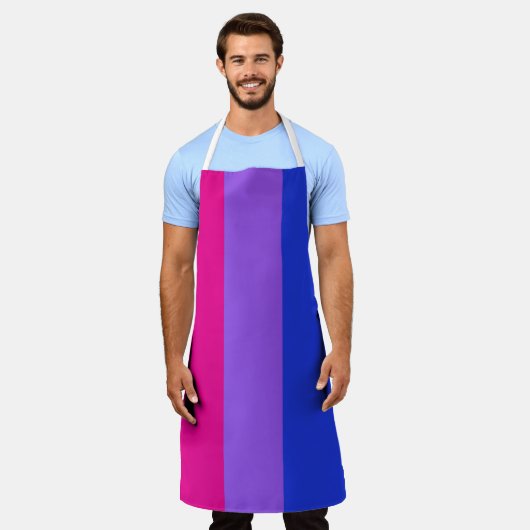 Bi Pride Chef's Schort (Gedragen)