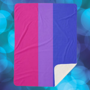 Bi Pride Cozy  Sherpa Deken