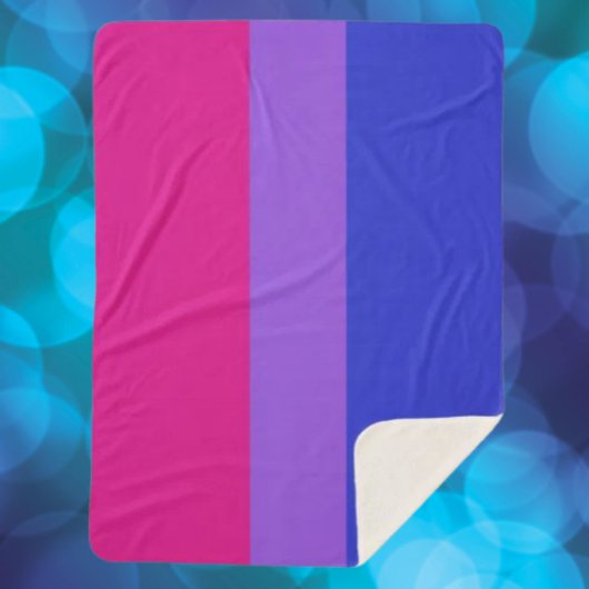 Bi Pride Cozy Sherpa Deken