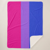 Bi Pride Cozy Sherpa Deken (Voorkant)
