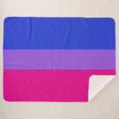 Bi Pride Cozy Sherpa Deken (Voorkant (horizontaal))