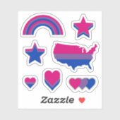 Bi Pride Design I Sticker (Vel)