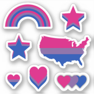 Bi Pride Design I Sticker