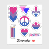 Bi Pride Design II Sticker (Vel)