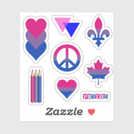 Bi Pride Design II Sticker