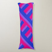 Bi Pride Dubbelzijdige Kunst Lichaamskussen (Voorkant Verticaal)