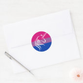 Bi Pride Flag Eenhoorn Graphic Stickers (Envelop)