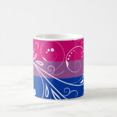 Bi Pride Flag Minimale Floral Bloom Koffiemok (Center)
