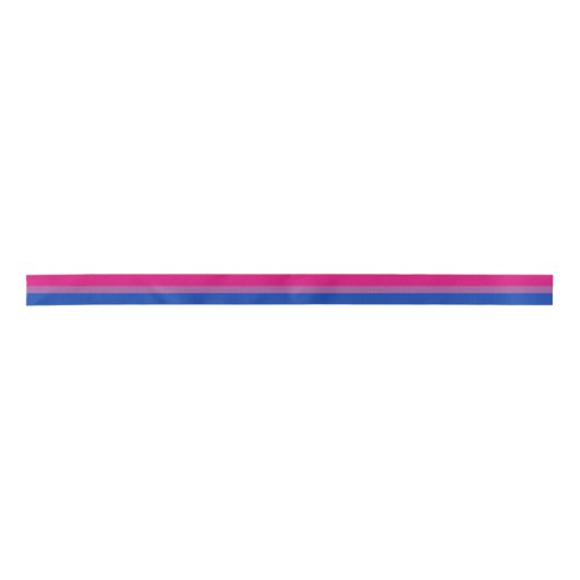 Bi Pride Flag Satijnen Lint (Voorkant)