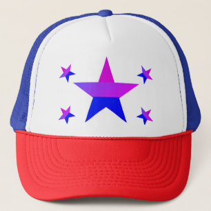 Bi Pride Flag Stars Trucker Hat Pet