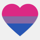 Bi Pride Flag Sticker Sheets (Hart) (Voorkant)