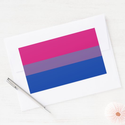BI Pride Flag Sticker Sheets (Rechthoek) (Envelop)