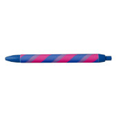 Bi Pride Flag Zwarte Inkt Pen (Voorkant)