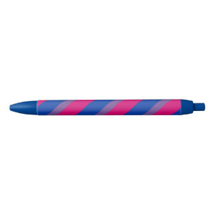 Bi Pride Flag Zwarte Inkt Pen
