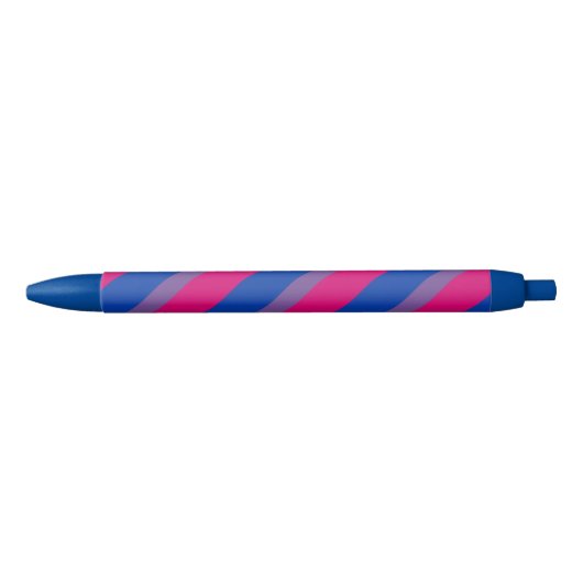 Bi Pride Flag Zwarte Inkt Pen (Voorkant)