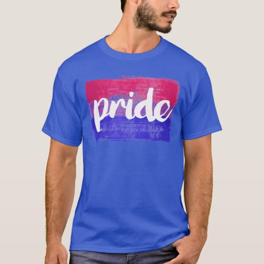 Bi Pride Geschilderde T-shirt (Voorkant)