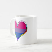Bi Pride Heart Coffee Mok (Voorkant links)