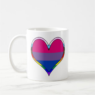 Bi Pride Heart Coffee Mok