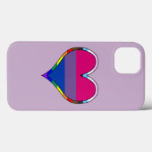 Bi Pride Heart Hoesje-Mate iPhone Case (Achterkant (horizontaal))