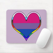 Bi Pride Heart Muismat (Met muis)