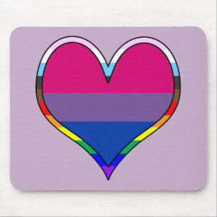 Bi Pride Heart Muismat