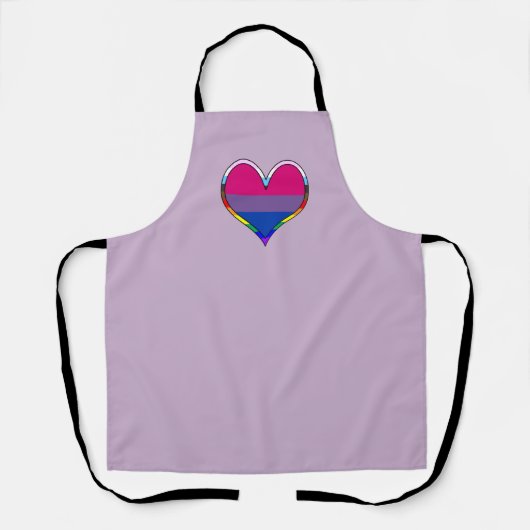Bi Pride Heart Schort (Voorkant)