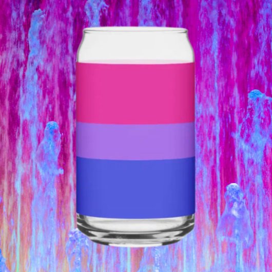 Bi Pride Klinkt Blikvorm Glas