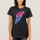 Bi Pride Lightning Bolt Cute Lgbtq Parade Subtle P T-shirt (Voorkant)