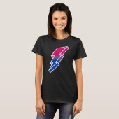 Bi Pride Lightning Bolt Cute Lgbtq Parade Subtle P T-shirt (Voorkant volledig)