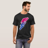 Bi Pride Lightning Bolt Cute Lgbtq Parade Subtle P T-shirt (Voorkant volledig)