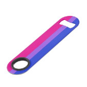 Bi Pride Opener van Inclusiviteit Speed Flessenopener (Voorkant Gekanteld)