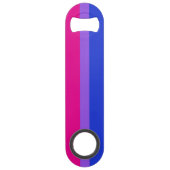 Bi Pride Opener van Inclusiviteit Speed Flessenopener (Voorkant)