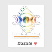 Bi Pride-Shirt niet in een fase van de LGBT Bisexu Sticker (Vel)