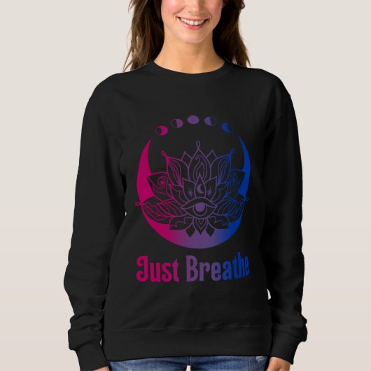 Bi Pride Subtle Bisexual LGBTQ Gay Pride Yoga Moon Trui (Voorkant)