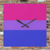 BI Pride Timekeeper Vierkante Klok