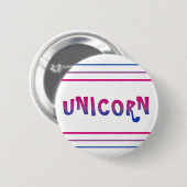 Bi+ Pride Unicorn Lines Button (Voorkant /achterkant)