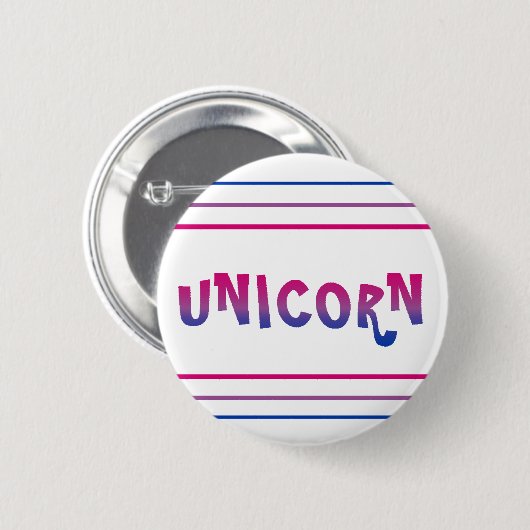 Bi+ Pride Unicorn Lines Button (Voorkant /achterkant)