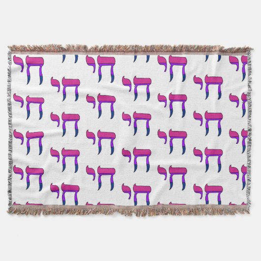 Bi Pride-vlag Chai Deken (Voorkant)