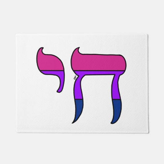 Bi Pride-vlag Chai Deurmat (Voorkant)