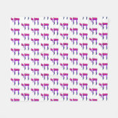 Bi Pride-vlag Chai Fleece Deken (Voorkant (Horizontaal))