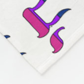 Bi Pride-vlag Chai Fleece Deken (Hoek)