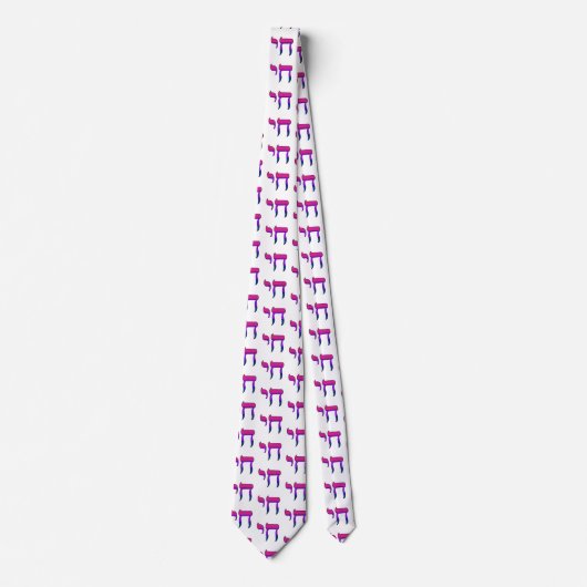 Bi Pride-vlag Chai Stropdas (Voorkant)