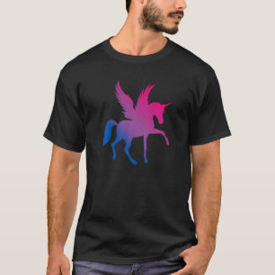 Bi Pride Vlag Eenhoorn Biseksueel Premium T-shirt