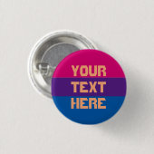 Bi Pride vlag Ronde Button 3,2 Cm (Voorkant /achterkant)