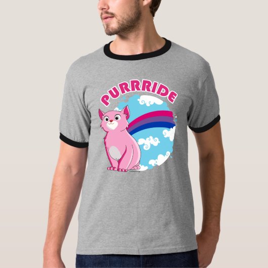 Bi Purrride Kat - LGBT Design -.png T-shirt (Voorkant)