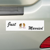 Bi-Racial Lesbians Bumpersticker (Op auto)