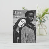 Bi Racial LGBT-kaart "Liefde & Romance" Kaart (Staand voorkant)